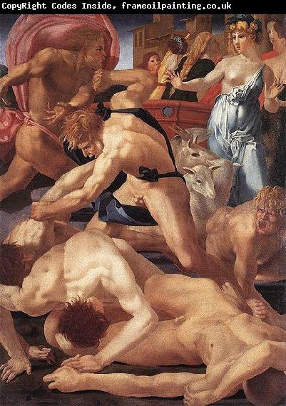 Rosso Fiorentino Moses defending the Daughters of Jethro.